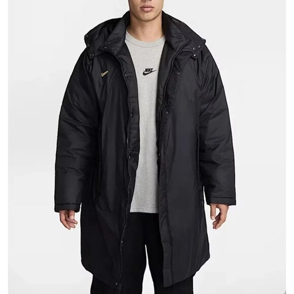 Nike Culture Of Football Therma-FIT Soccer Parka SZ Medium Men Black FZ0529-010 - Picture 3 of 8